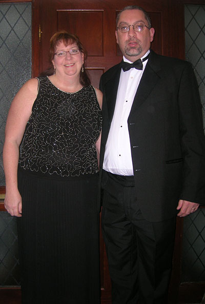 Den & Kath dressed for the ball